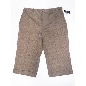Ralph Lauren Brown Wool Tweed Dress Pants $195, US Plus Size 22W